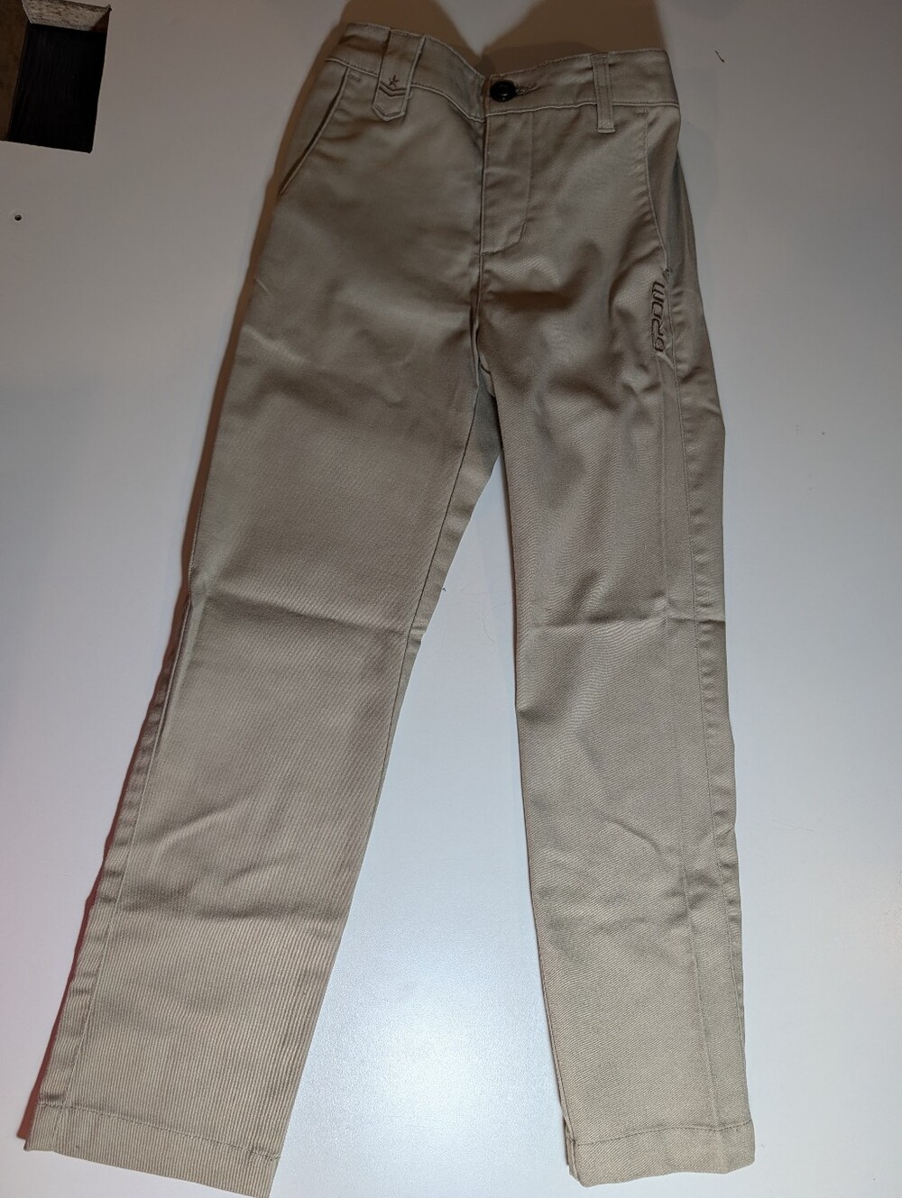 Grom Boys Small 6/7  Khaki Straight-Leg Pants NWT